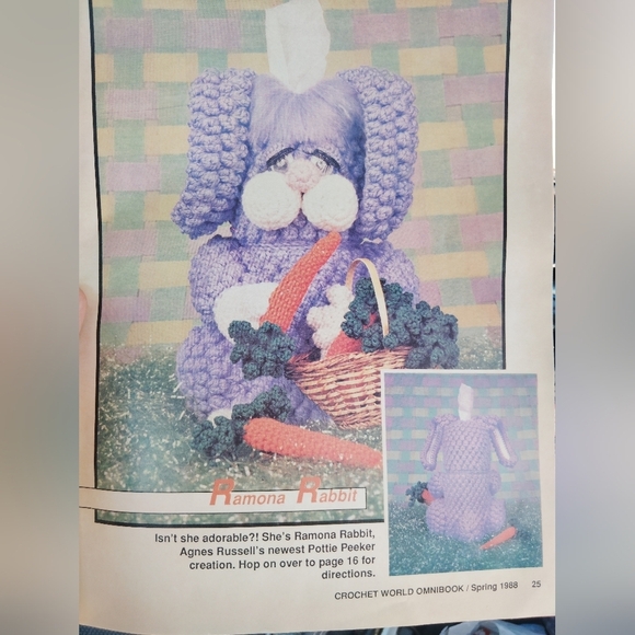 Vintage Crochet World Omnibook Magazine Spring 1988 - Picture 4 of 7